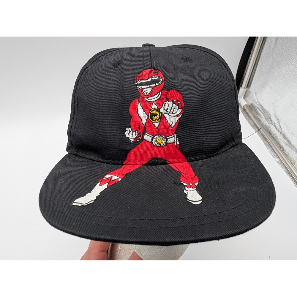 Vintage Youth 1994 Mighty Morphin Power Red Ranger SnapBack Cap Hat Jason 90's